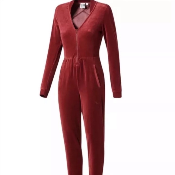 puma jumpsuit red